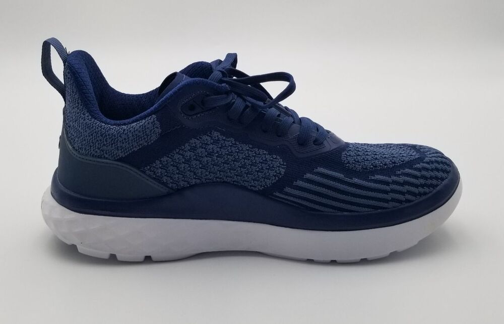Gravity Defyer Mens XLR8 Verso Cloud Sneakers Shoes 10 Wide Blue/White Excellent - Picture 5 of 12